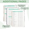 image:imageMr Pen 2027 Weekly and Monthly Planner Calendar 64 x 85 Wire BoundVintage Teal Floral