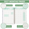 image:imageMr Pen 2027 Weekly and Monthly Planner Calendar 64 x 85 Wire BoundVintage Teal Floral