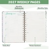 image:imageMr Pen 2027 Weekly and Monthly Planner Calendar 64 x 85 Wire BoundVintage Teal Floral