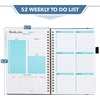 image:imageMr Pen Undated Weekly Planner 57x83 52 Weekly To Do List NotebookBlack