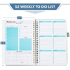 image:imageMr Pen Undated Weekly Planner 57x83 52 Weekly To Do List NotebookGreen