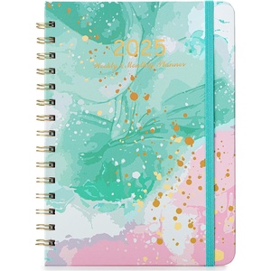 image:imageMr Pen 2027 Weekly and Monthly Planner Calendar 64 x 85 Wire BoundAbstract Splash