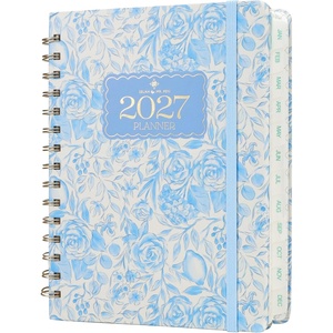 image:imageMr Pen 2027 Weekly and Monthly Planner Calendar 64 x 85 Wire BoundBlue Floral
