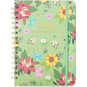 image:imageMr Pen 2027 Weekly and Monthly Planner Calendar 64 x 85 Wire BoundGarden Mint