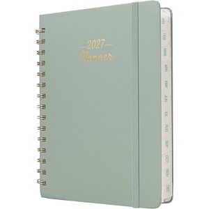 image:imageMr Pen 2027 Weekly and Monthly Planner Calendar 64 x 85 Wire BoundSaga Green