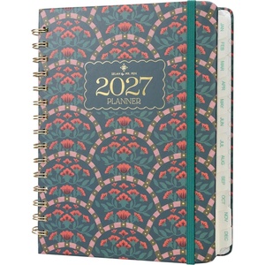 image:imageMr Pen 2027 Weekly and Monthly Planner Calendar 64 x 85 Wire BoundVintage Teal Floral
