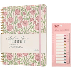 image:imageMr Pen Homeschool Planner 85 x 11 Hard Cover Spiral BoundPink